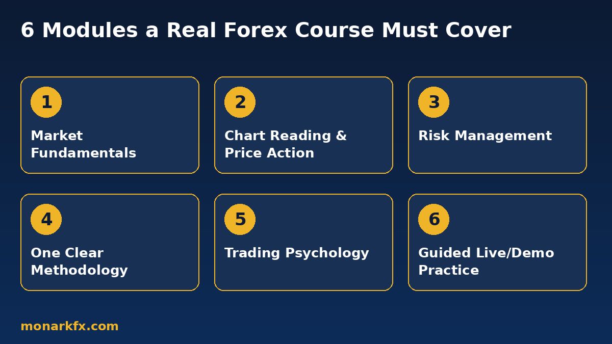 6 modules every forex trading course online syllabus should cover